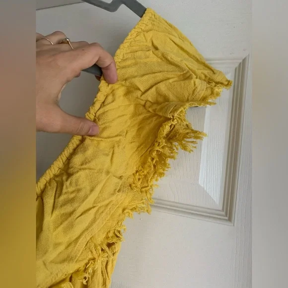 NWOT Promesa Linen-Blend Ruffled One-Shoulder Dress - Picture 4 of 9